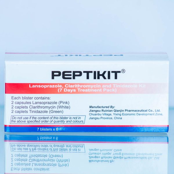 Peptikit Lansoprazole, Clarithromycin and Tinidazole Kit